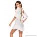RoJuicy Backless Cover up Lace Crochet Tunic Bikini Beach Dress Sunscreen Smock Dress One Size B07NVCRNZY